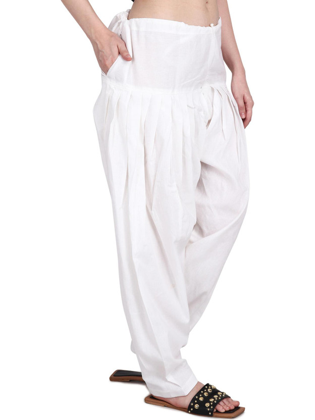 Prabha Prabha creations Indi Cotton Solid Patiala - Flipkart Deal