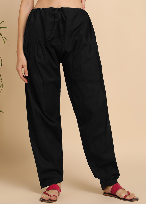 Shreeji Shreeji Indi Cotton Solid Patiala - Flipkart Deal