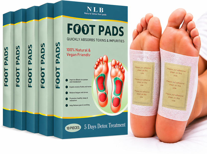 AELENCY Herbal Detox Foot Pads Original Weight Loss, Pain Relief Foot Patch, sleep aid Plaster & Patch(5 x 10 Patches)
