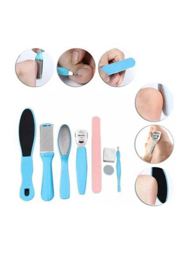 DM DM Antique Enterprises Foot File Set- Dead Hard Skin Callus Remover, Portable Scraper Pedicure Kit set Tools, Foot Care Too Set of 8(150 ml, Set of 8) - Flipkart Deal