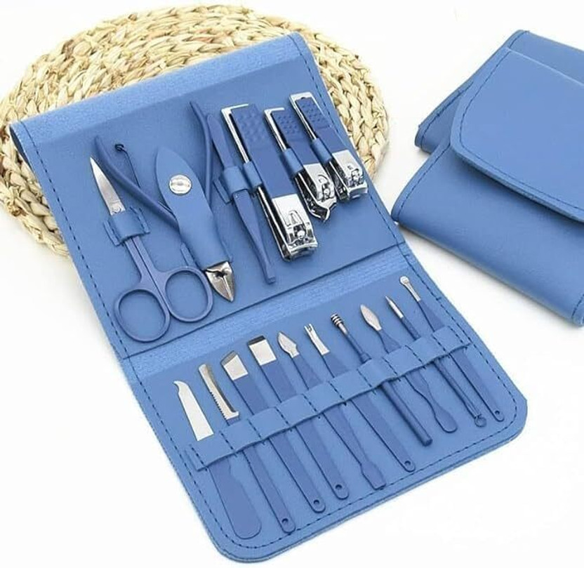 Flimora Manicure tool kit with nail polish remover(1 g, Set of 12)