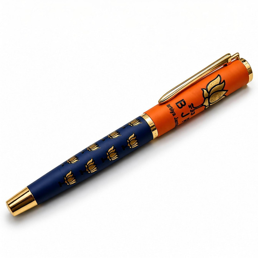 RYNOCHI RYNOCHI BJP Premium Metal Ball Pen Blue Ink Smooth Writing Luxury Pen Office Personal Ball Pen(Ink Color - Blue) - Flipkart Deal