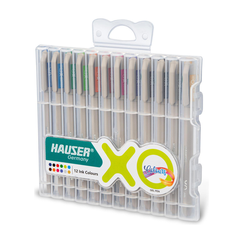 HAUSER Hauser XO Multicolour Gel Pen Pack of 10 -Multicolour Pens Gel Pen(Pack of 12, Ink Color - Multicolor)
