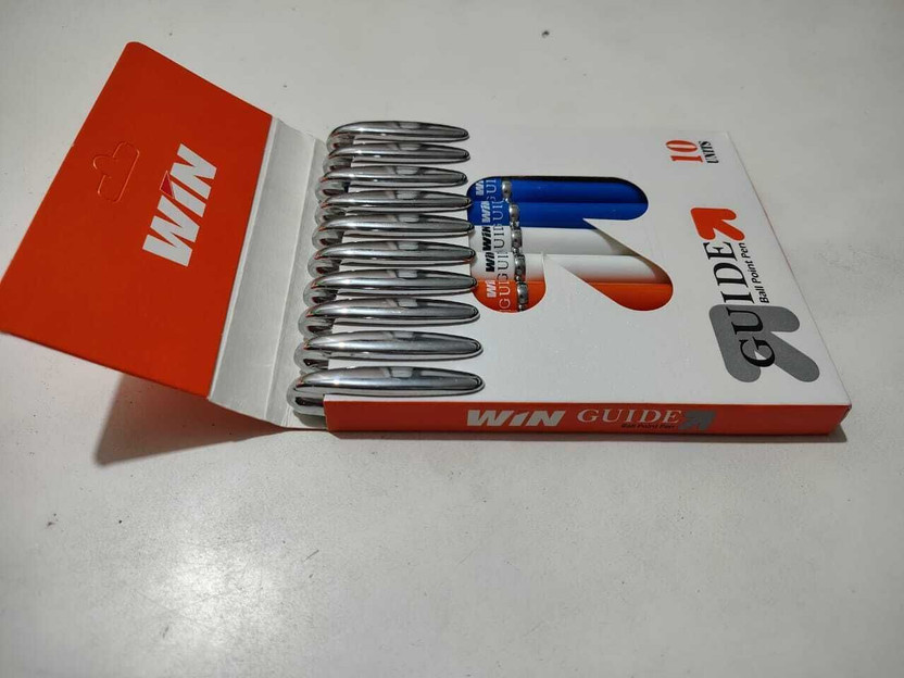 WinGuid 10 Ball Pen(Pack of 10, Ink Color - Blue)