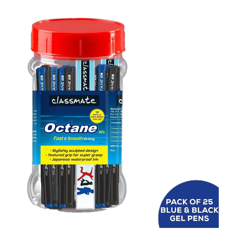 Classmate Octane Gel Pen(Pack of 25)