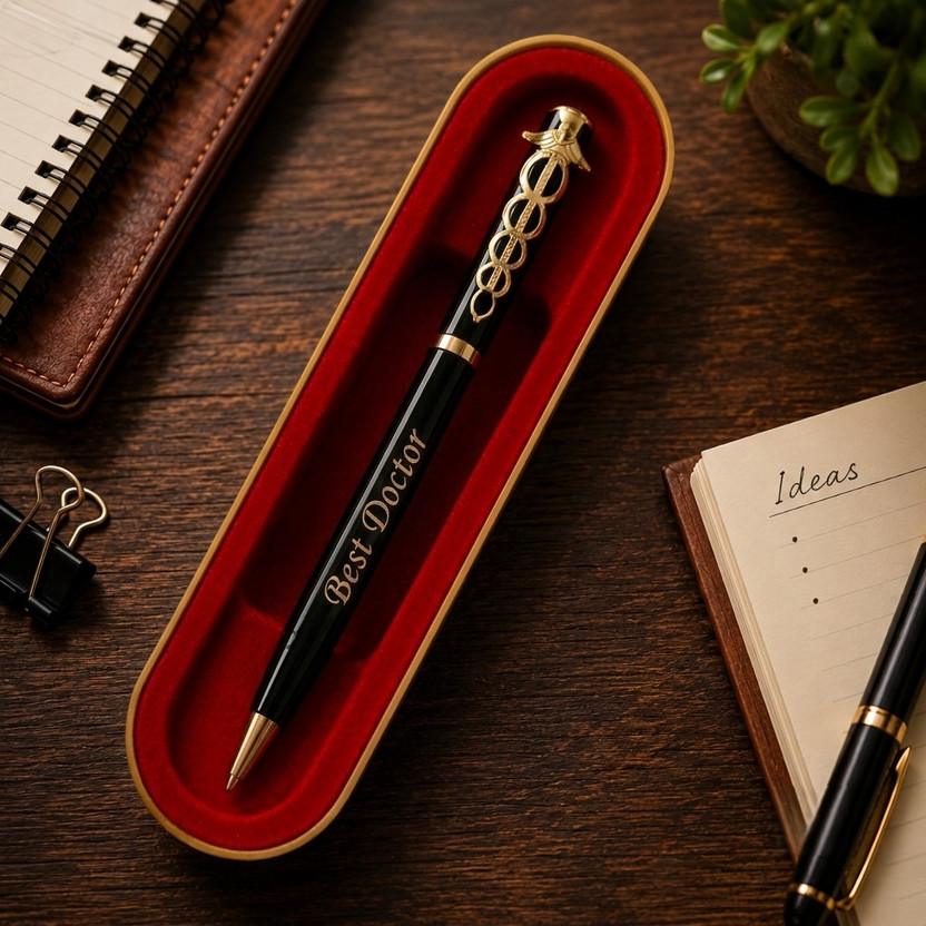 Arham Global Mart Personalized Best Doctor Pen Ball Pen(Ink Color - Blue)