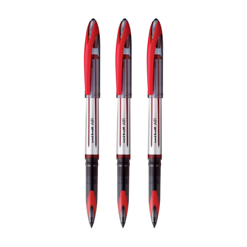 uni-ball uni-ball Uni-ball AIR Rollerball Pen | Red Ink | Smooth Writing | 0.7 mm Tip | Pack of 3 Roller Ball Pen(Pack of 3, Ink Color - Red) - Flipkart Deal