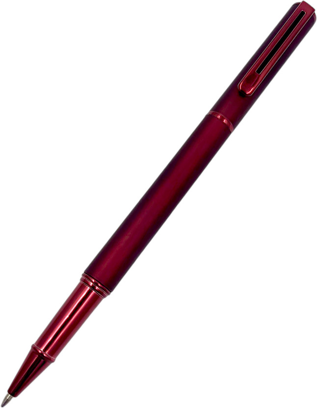 Lestylo Premium Red Color Fine Nib Metal Body Designer Best Student Gift Roller Ball Pen(Ink Color - Blue)