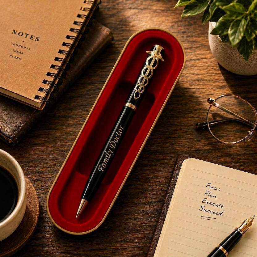 Arham Global Mart Personalized Family Doctor Pen Ball Pen(Ink Color - Blue)