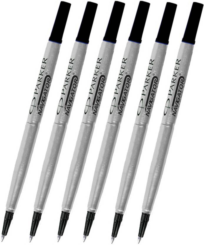 PARKER Navigator Roller Black Ball Pen Refills Pics 6 Ball Pen Refill