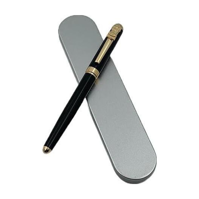 RYNOCHI RYNOCHI Premium Metal Ball Pen Luxury Black & Gold Finish Ball Pen(Ink Color - Blue) - Flipkart Deal
