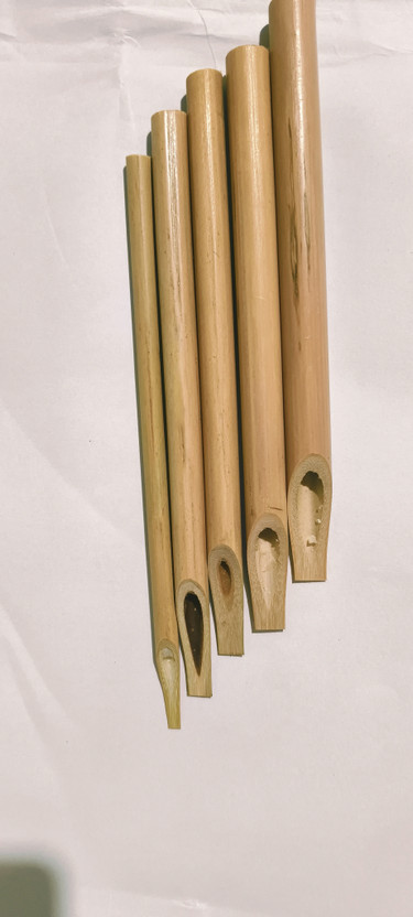 RAZI ENTERPRISES One Set of bamboo calligraphy pen Calligraphy(Pack of 5, Ink Color - Black)
