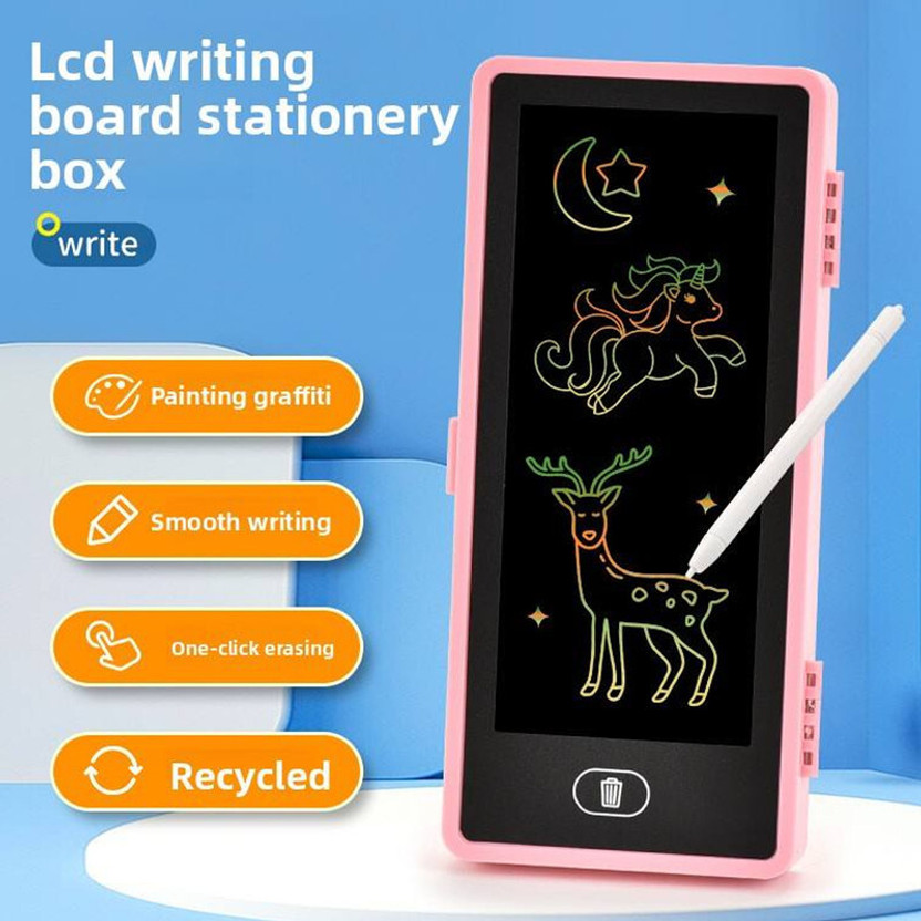 Mynxe LCD Electronic Writing Board Educational Kids Paperless Notepad Kids Display(Pink)