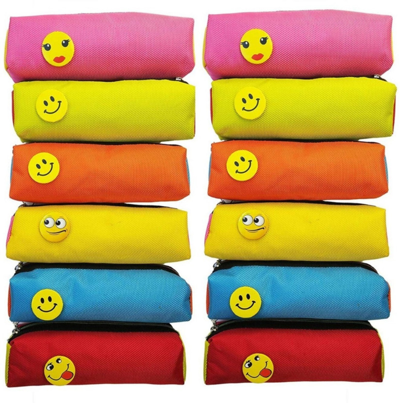 ShubhKraft Return Gift In Bulk | Pencil Pouch With Zipper Lock | Stationery Case (12 Pcs) Pouch(Pack of 12)