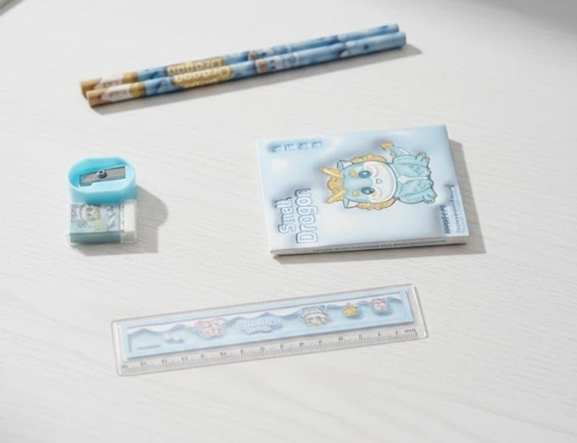 Advik String stationary gift set Cartoon Art Plastic Pencil Boxes(Set of 6, Multicolor)