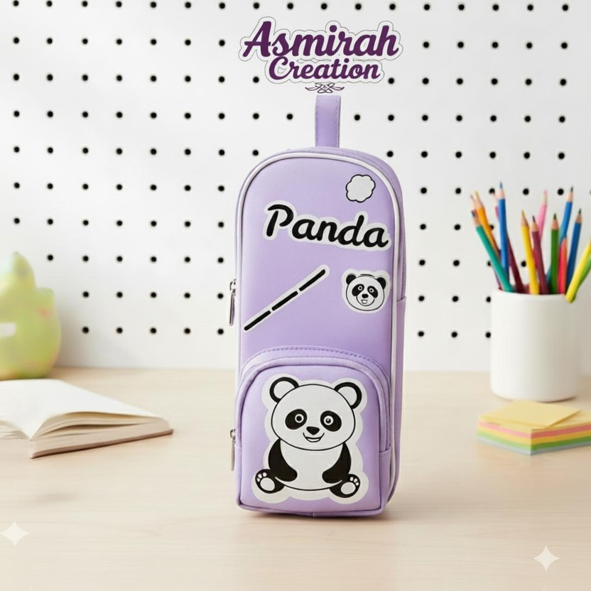 Asmirahcreation Asmirahcreation Premium quality pencil case for school kids for organizing stationeries Printed Art Artificial Leather Pencil Box(Set of 1, Purple) - Flipkart Deal