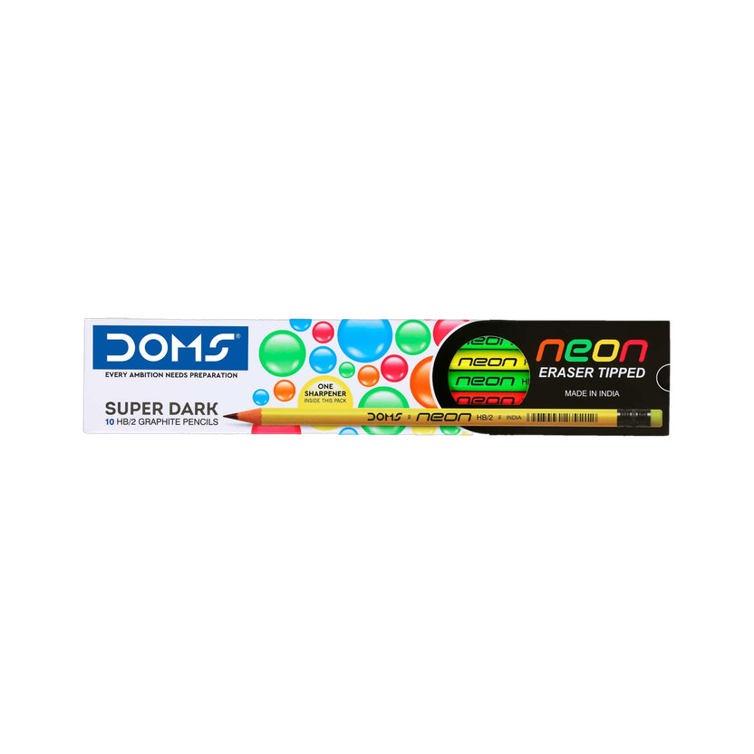 DOMS Neon R/T Pencil(Set of 1, Multicolor)