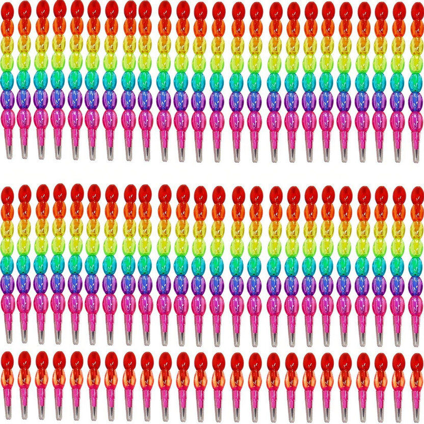 ShubhKraft Birthday Return Gift In Bulk | Non Sharpening Stacking Pencils For Kids (48 Pcs) Pencil(Multicolor)
