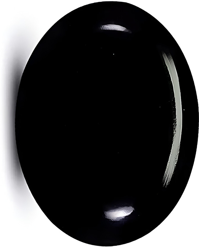 ARSUVI 11.50 Ratti Sulemani Hakik Stone Original Certified, AAAA+ Genuine Natural Black Onyx Stone