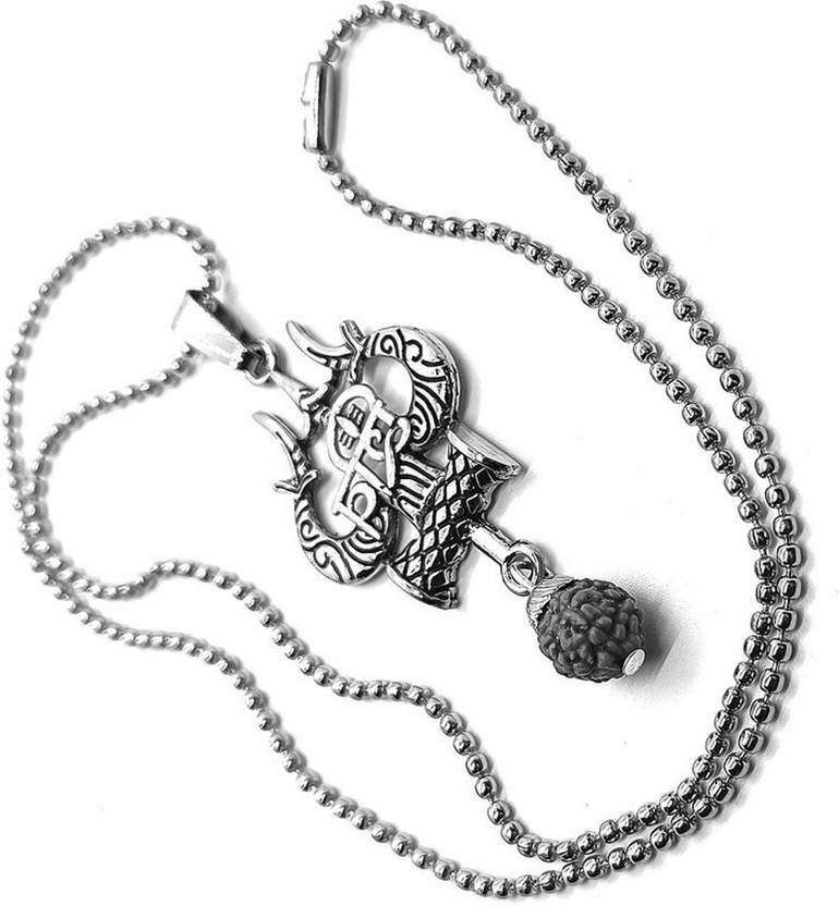 Mahadev silver locket clearance
