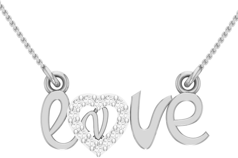 Kanak Kanak Jewels Love Pendant Letter V Letter Silver Gold plated Valentine Latest American Diamond for Women Girls Girlfriend Men Boys Couples Lovers Design alphabet Cubic Zirconia Brass Chain Pendant Silver Cubic Zirconia Brass Pendant - Flipkart Deal