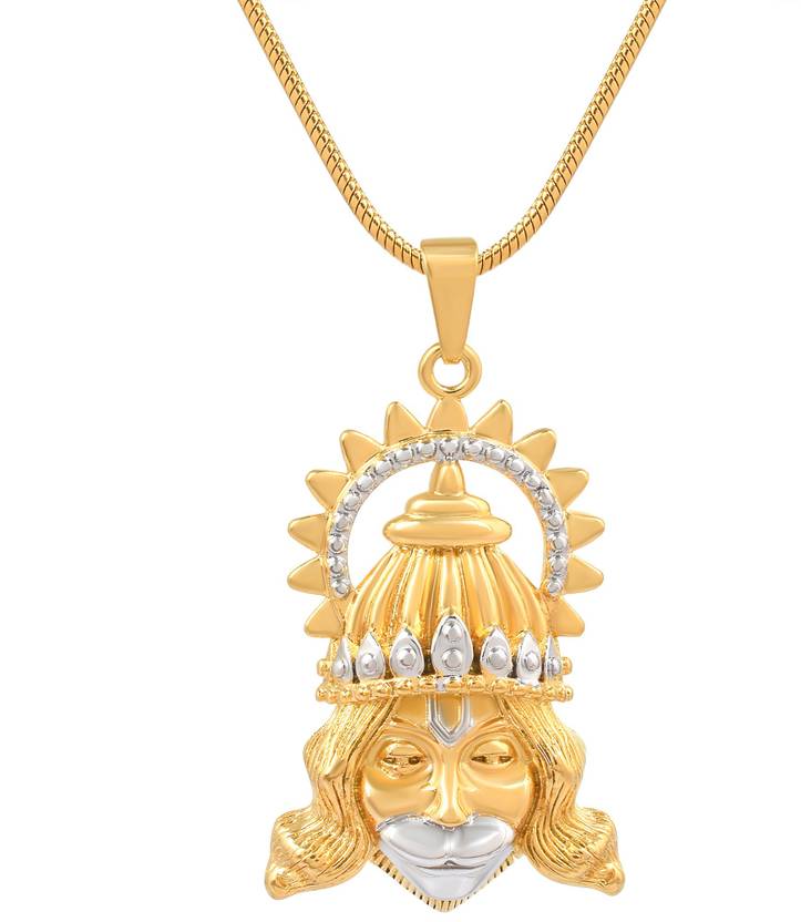 Mahakaal Jewels Double Tone Veer Hanuman Face Hanumanji/ Bajrangbali ...