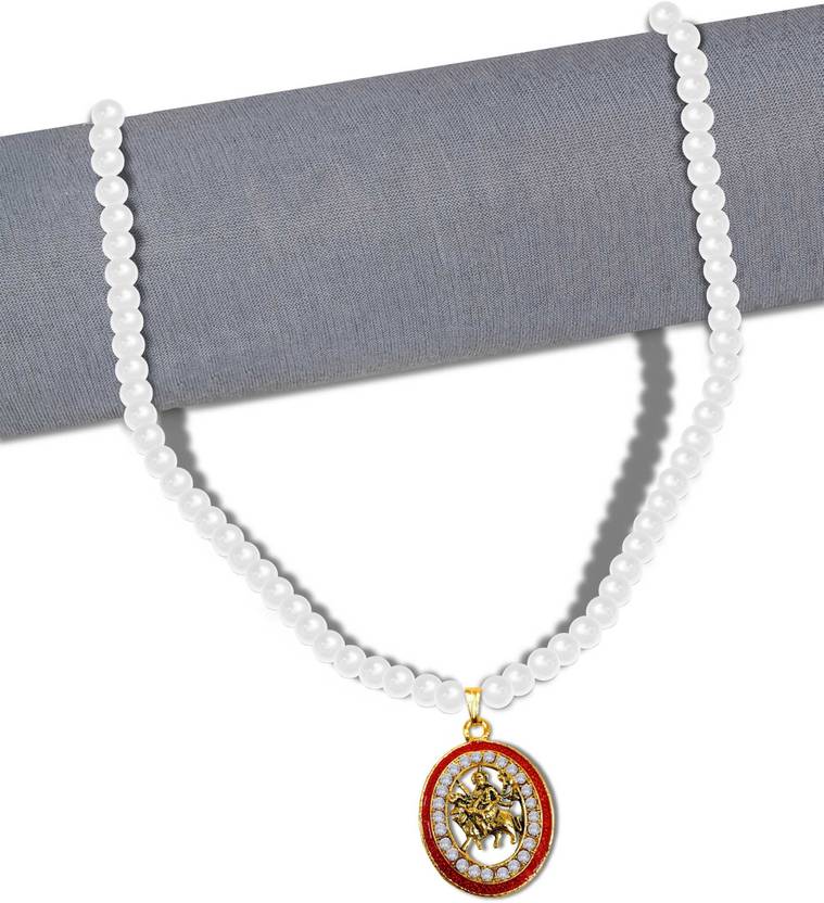 Stylewell Oval Durga Vaishno Devi Maa/Sherawali Mata Locket Pendant