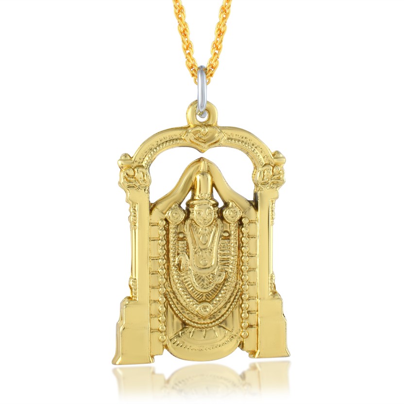 lord balaji gold pendant