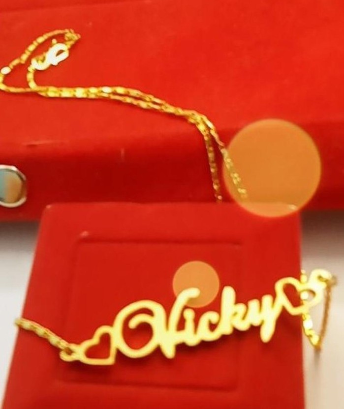 vicky name locket