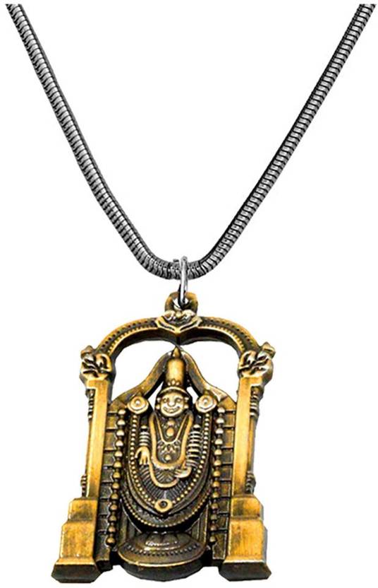 AFH Lord Tirupati Balaji Venkateswara Bronze locket with Snake Chain