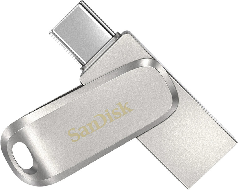 SanDisk SDDDC4-512G-I46PD 512 GB OTG Drive Compatible with Mobile, Desktop Computer, Laptop, Tablet USB 3.2 Metal Case(Silver, Type A to Type C)