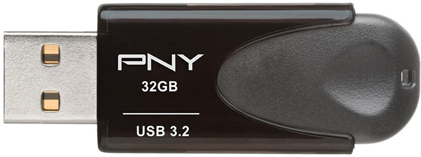 PNY MM-FD32TA4-32GB 32 GB Pen Drive Compatible with Desktop Computer, Laptop, Television USB 3.2 Plastic Case(Black)