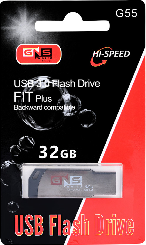 GNS World G-55 32 GB Pen Drive Compatible with Laptop, Mobile, Television, Desktop Computer, Audio Player, Tablet USB 3.0 Metal Case(Silver)