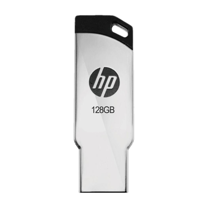 HP v236W 128 GB Pen Drive Compatible with Audio Player, Desktop Computer, Gaming Console, Laptop, Mobile, Netbook, Tablet, Television USB 2.0 Metal Case(Silver)