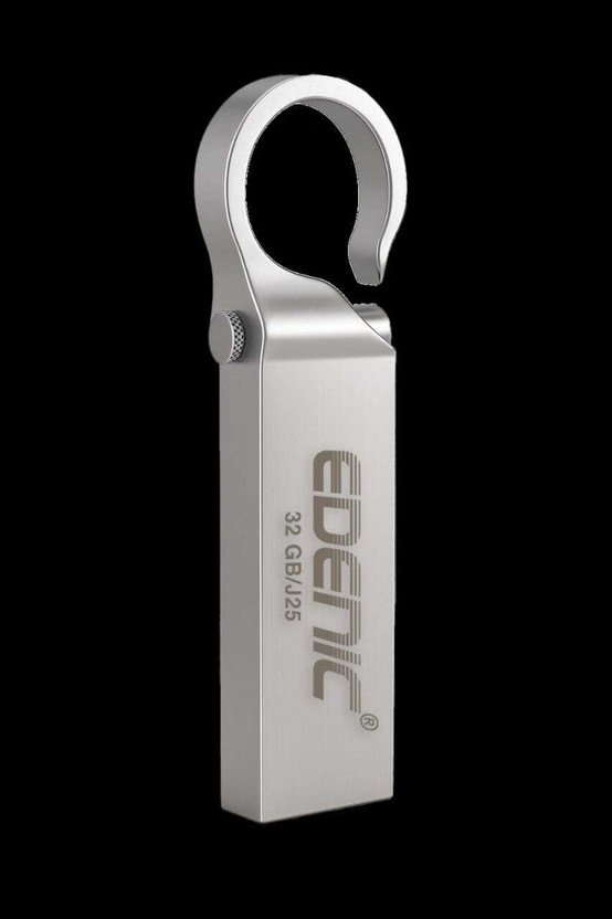 EDENIC 32GB 32 GB Pen Drive Compatible with Audio Player, Desktop Computer, Gaming Console, Laptop, Mobile, Tablet, Television, Netbook USB 2.0 Metal Case(Silver)