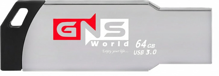 GNS World GNSG-55 64GB 64 GB Pen Drive Compatible with Television, Desktop Computer, Audio Player, Netbook USB 2.0, USB 3.0 Metal Case(Grey)