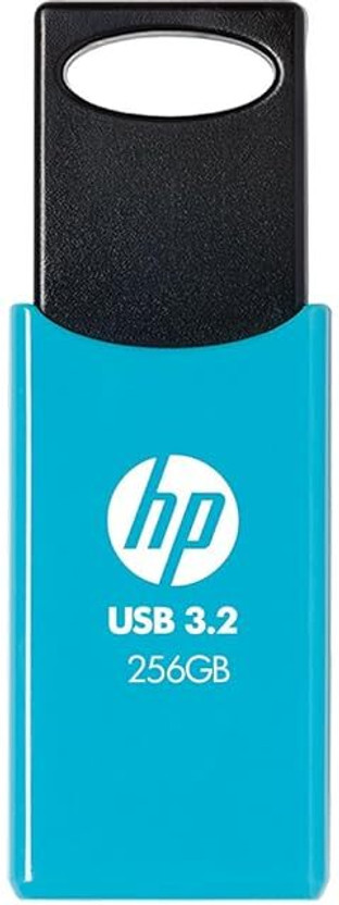 HP 712w 256GB USB 3.2 Flash Drive Blue 256 GB Pen Drive Compatible with Laptop USB 3.2 Plastic Case(Blue)