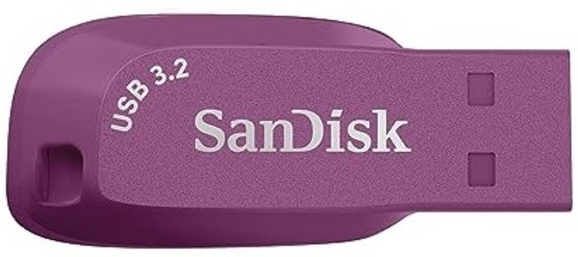 SanDisk Ultra Shift USB 3.0 128 GB Pen Drive Compatible with Desktop Computer, Laptop, Television USB 3.2 Plastic Case(Purple)