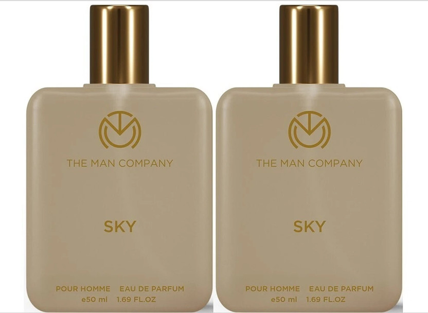 THE MAN COMPANY Sky - Pack of 2 Long-Lasting Perfume | Office Wear Eau de Parfum  -  100 ml(For Men & Women)