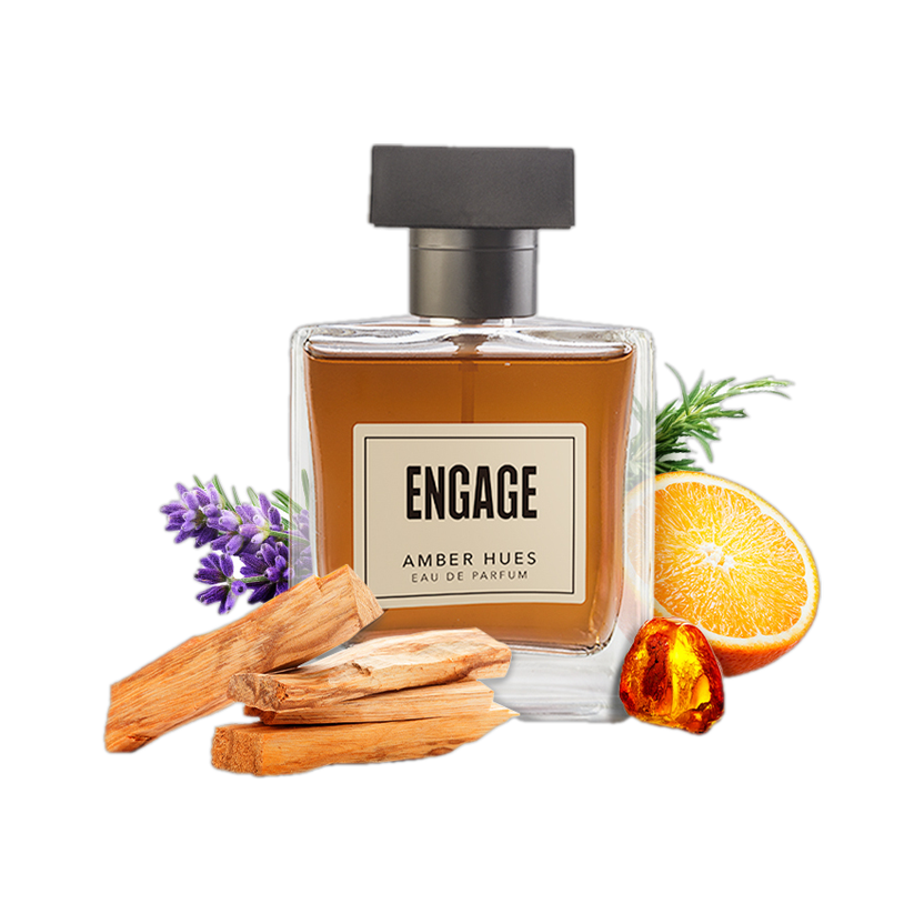 Engage Amber Hues Amber Warm Woody Long Lasting Eau de Parfum  -  100 ml(For Men)