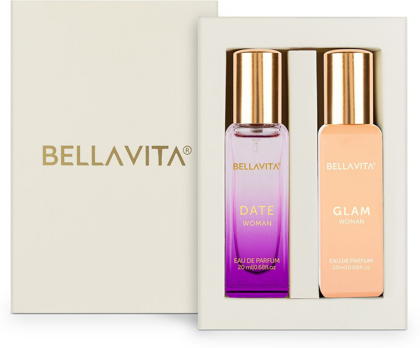 BELLAVITA DATE WOMAN & GLAM WOMAN perfume combo|2X20ML|With Floral & Woody Notes| Eau de Parfum  -  40 ml(For Women)