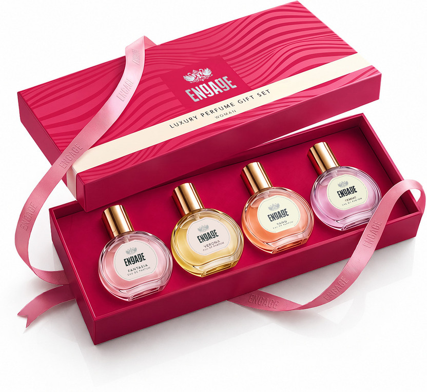 Engage Luxury Assorted Gift Set (20mlX4) 4 Unique Long Lasting EDPs Eau de Parfum  -  80 ml(For Women)