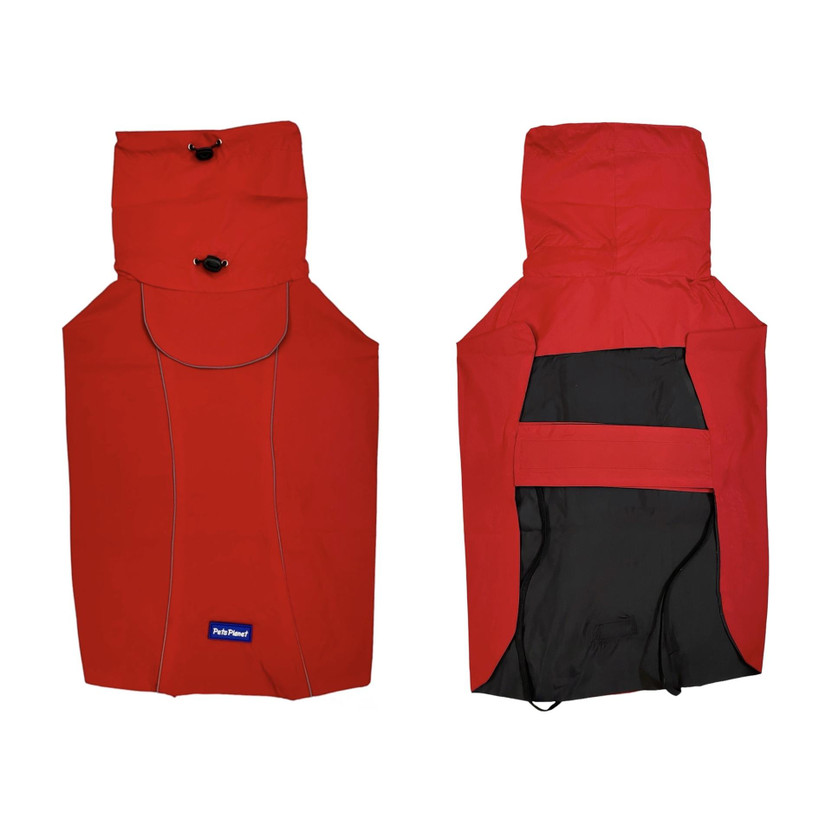 Pets Planet Raincoat for Dog, Cat(Red)