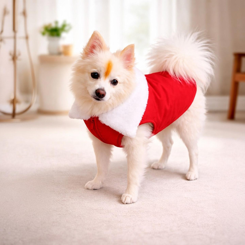 Omm Omm Winter Jacket for Dog(RED) - Flipkart Deal