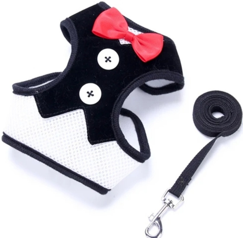 fashnita Bow Tie, Tuxedo for Cat, Dog(Black)