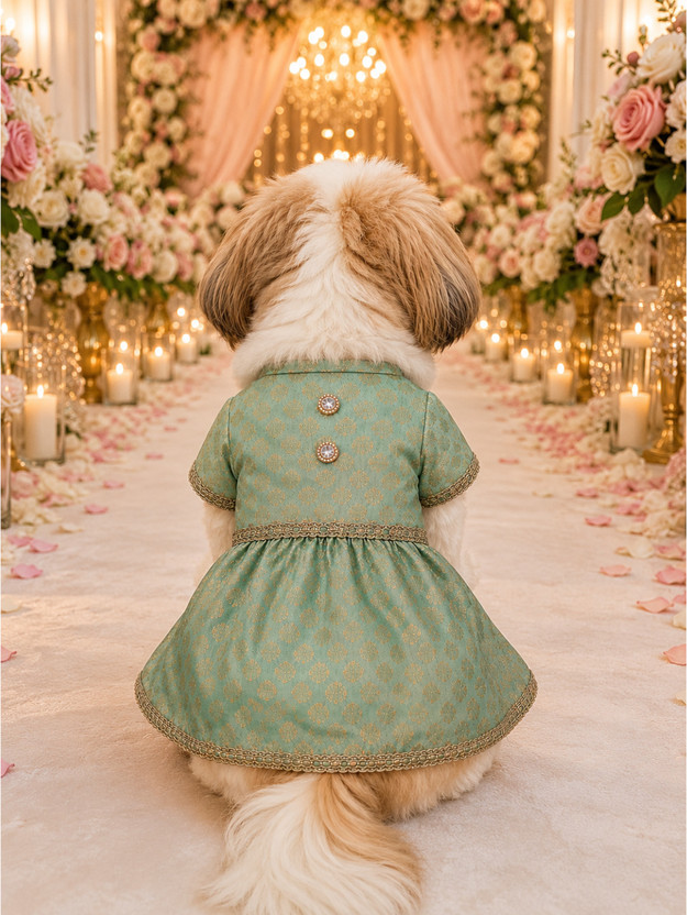 Pupmeo Frock, Dress for Dog(Green)