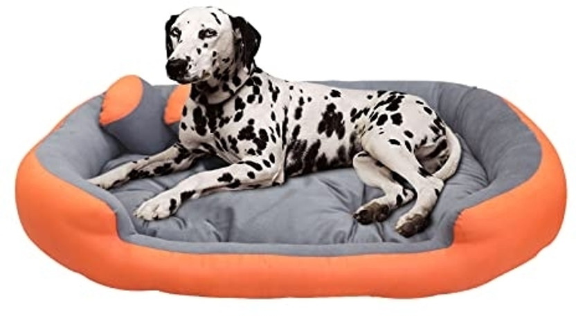 Royals Rore Ultra shoft XXXL Pet Bed(Orange 73)