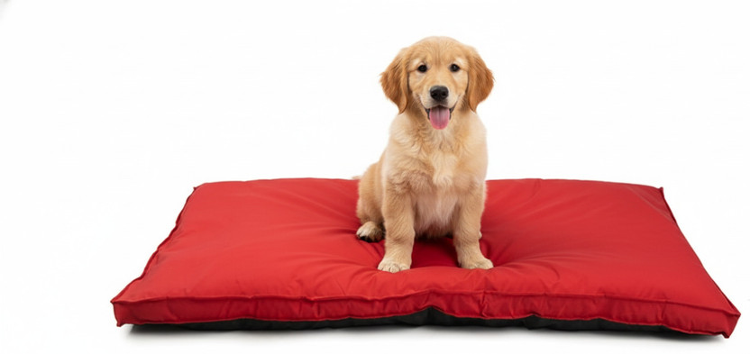 Snugglepup SP-RED-FLATBED-01 L Pet Bed(Red)
