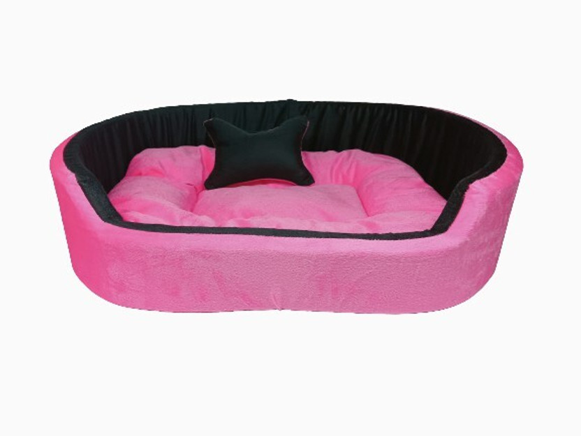 BARKY BARKY Premium Dog Beds With Haddi, Sofas & Chairs for Dogs and cat XXL Pet Bed(Pink & Black) - Flipkart Deal