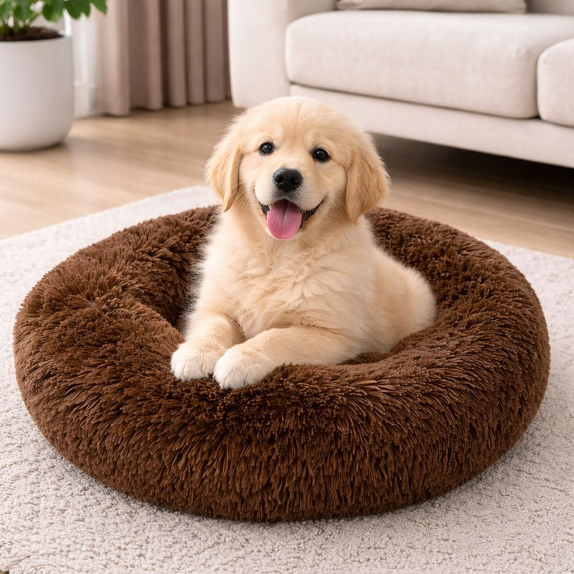 Zexsazone Pet Bed for Cats and Puppies Dogs S Pet Bed(Brown)